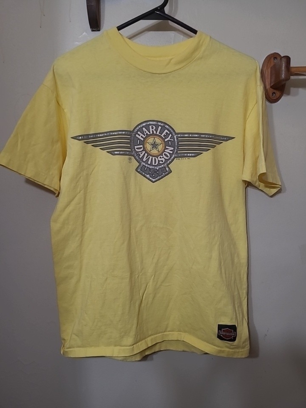 Vintage Harley Davidson Tshirt Size L Single Stitch Hanes (B)